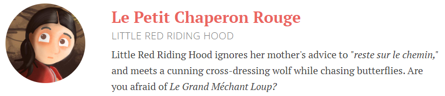 Red Riding Hood - French